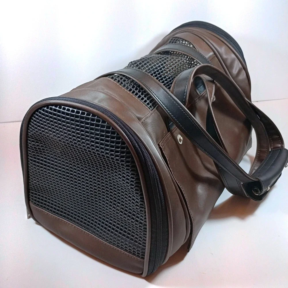 Samsonite Pet Carrier Small Brown Good Travel Mesh Duffel Bag Dog Cat Portable